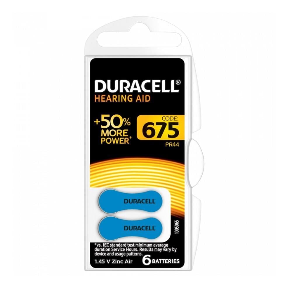 Duracell Activair 675 Numara İşitme Cihazı Pili 6'lı Paket