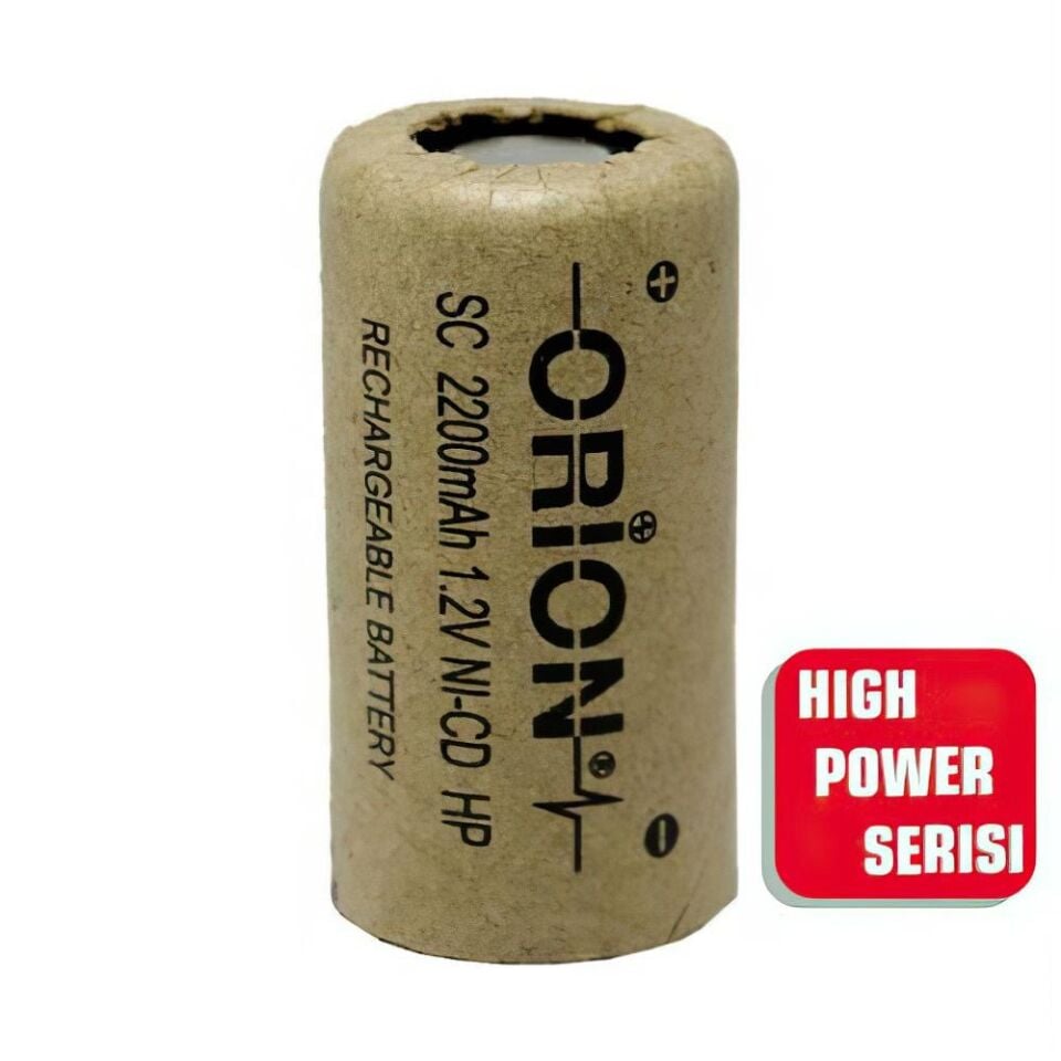 Orion SC 1.2V 2200mAh 10C Ni-CD Pil