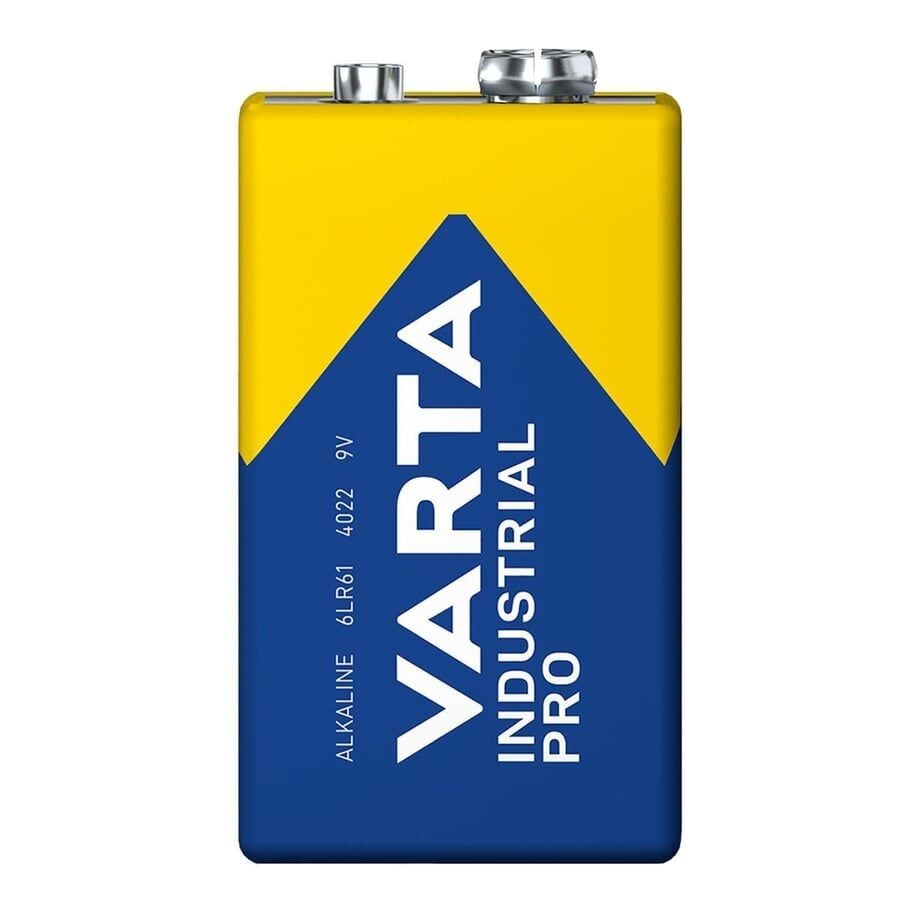 Varta 9V Alkalin 20’li Paket Pil – Industrial Pro (4022)