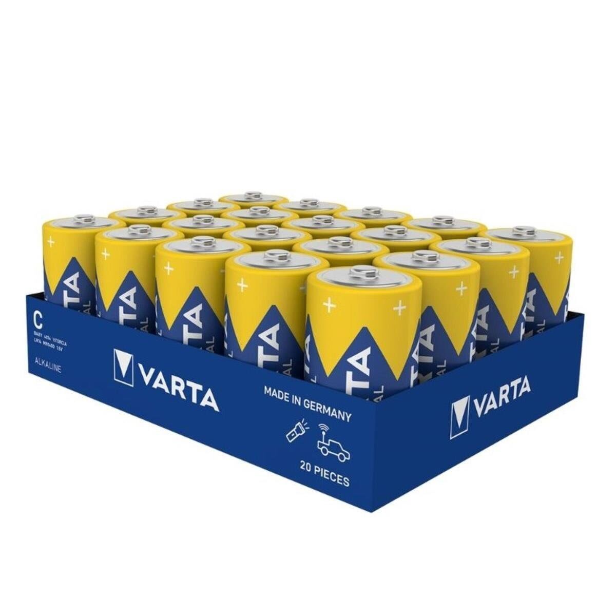 Varta C - Orta Boy 1.5V Alkalin 20’li Paket Pil – Industrial (4014)