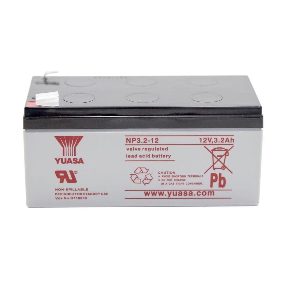 Yuasa NP3.2-12 12V 3.2Ah Bakımsız Kuru Akü