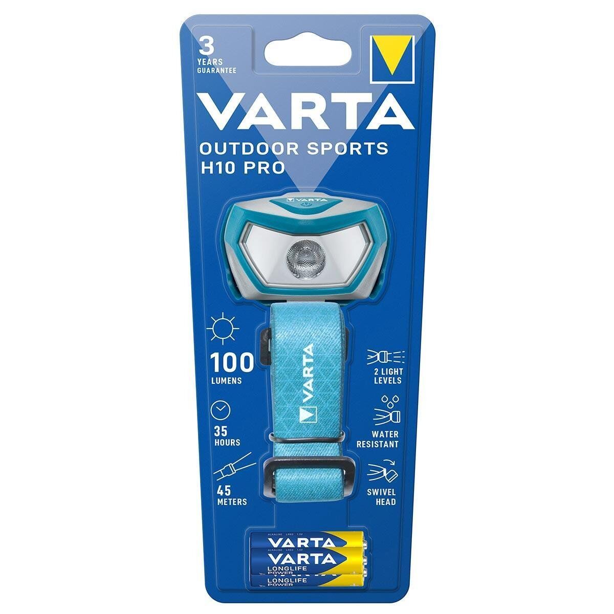 Varta Outdoor Sports H10 Pro LED Kafa Feneri – 16650