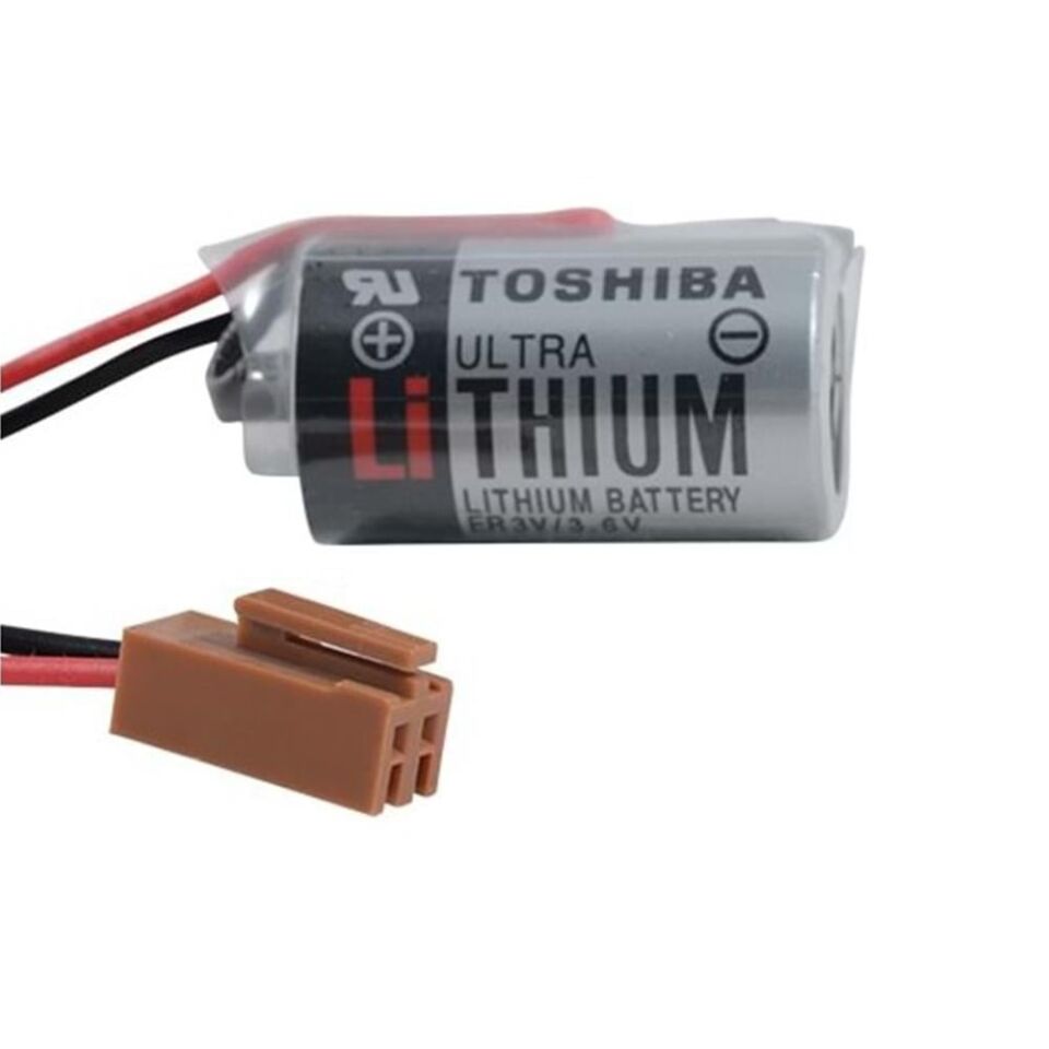 Toshiba ER3V 3.6V Lityum Pil (Kahverengi Soket)