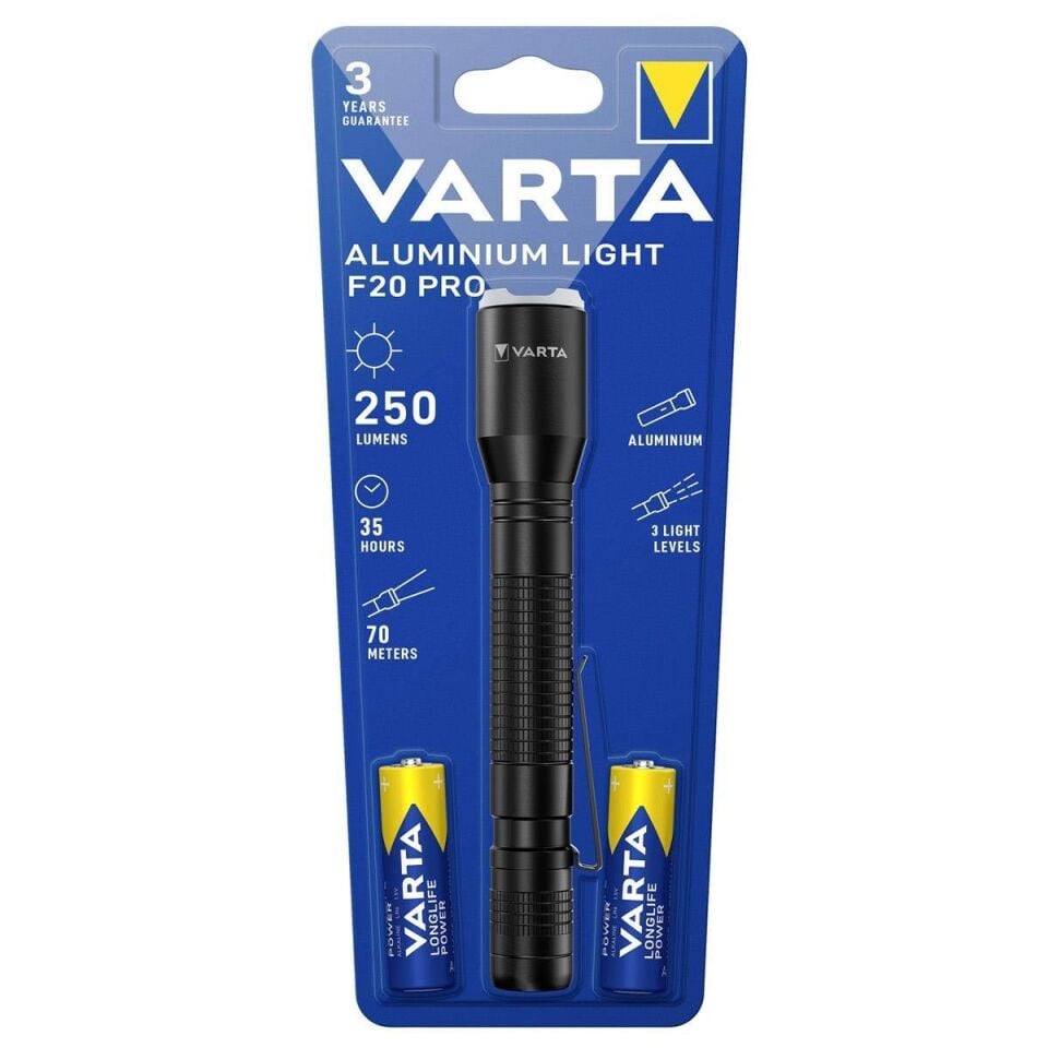 Varta Alüminyum F20 Pro LED El Feneri – 16607