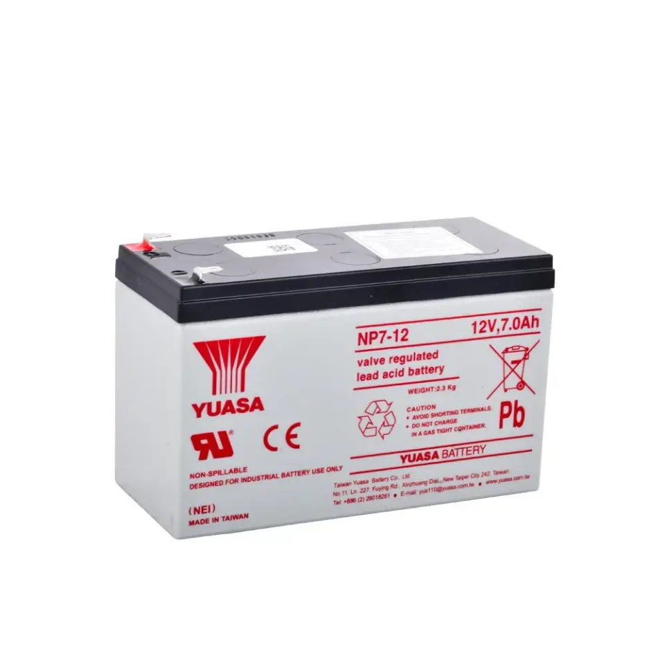 Yuasa NP7-12 12V 7Ah Bakımsız Kuru Akü