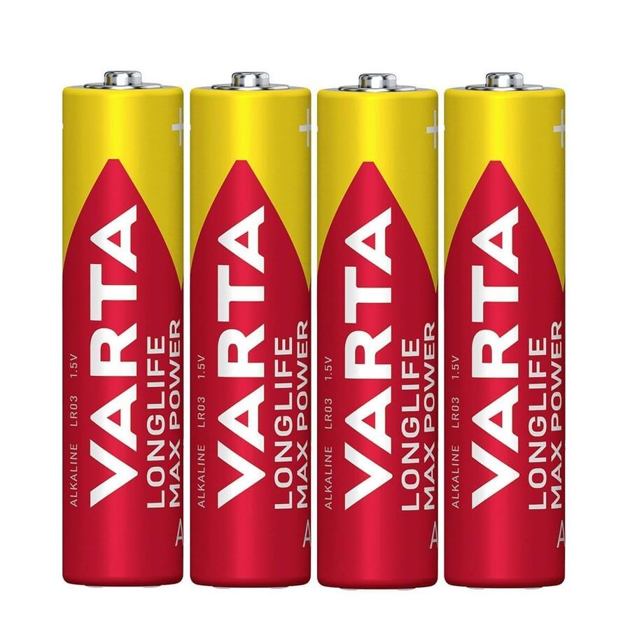 Varta AAA 1.5V Alkalin 4’lü Paket Pil – Longlife Max Power (4703)