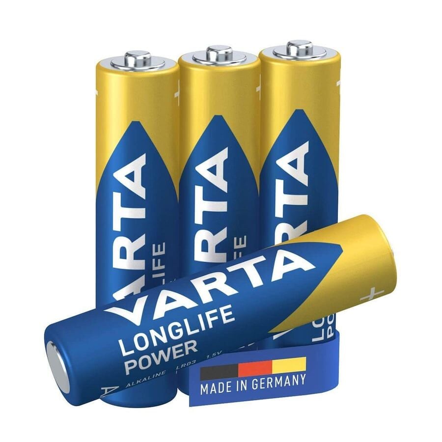 Varta AAA 1.5V Alkalin 4’lü Paket Pil – Longlife Power (4903)
