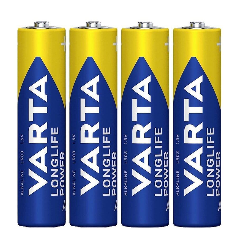 Varta AAA 1.5V Alkalin 4’lü Paket Pil – Longlife Power (4903)