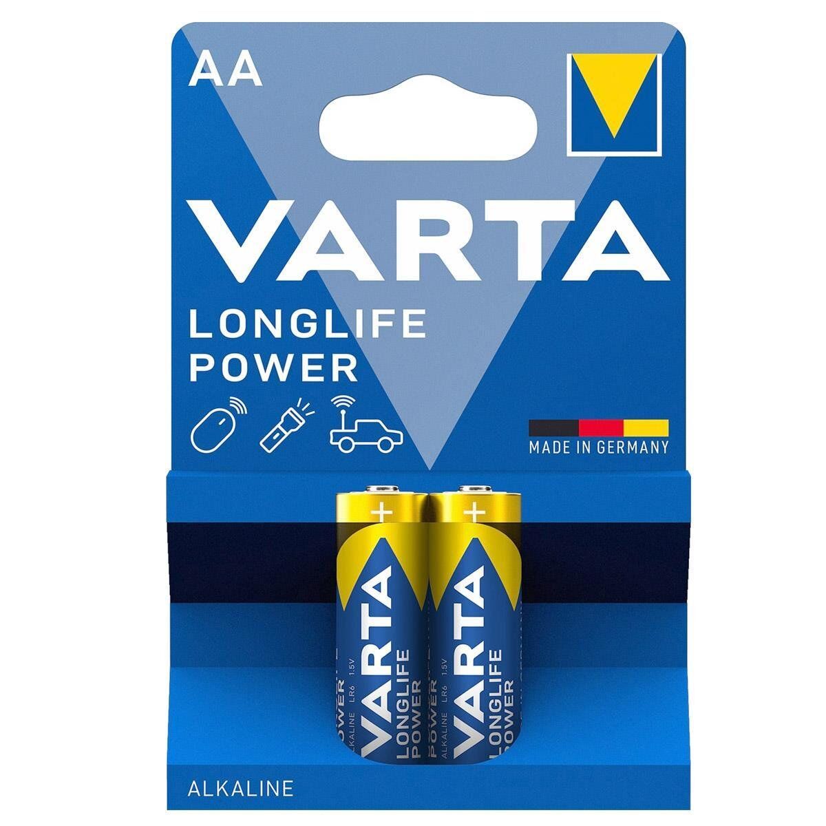 Varta AA 1.5V Alkalin 2’li Paket Pil – Longlife Power (4906)