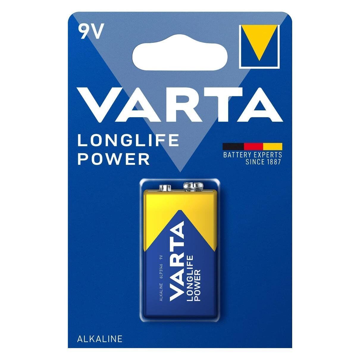 Varta 9V Alkalin Tekli Paket Pil – Longlife Power (4922)