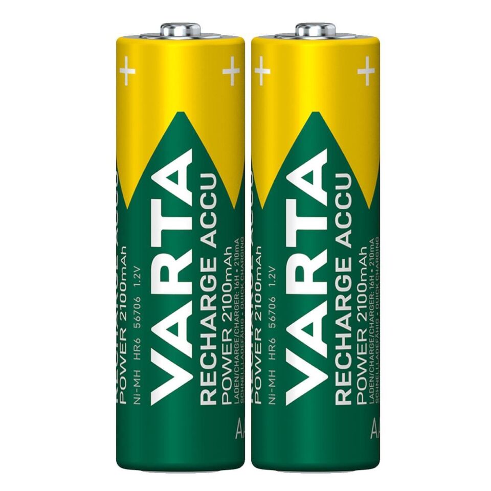 Varta AA 1.2V 2100mAh Ni-MH 2’li Paket Pil – Power (56706)