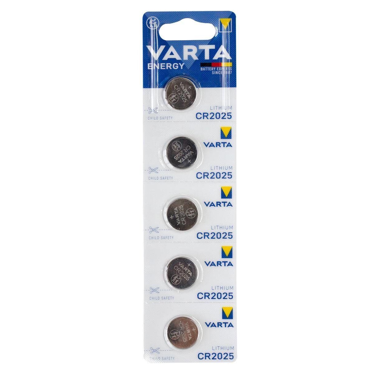 Varta CR2025 3V Lithium 5’li Paket Pil
