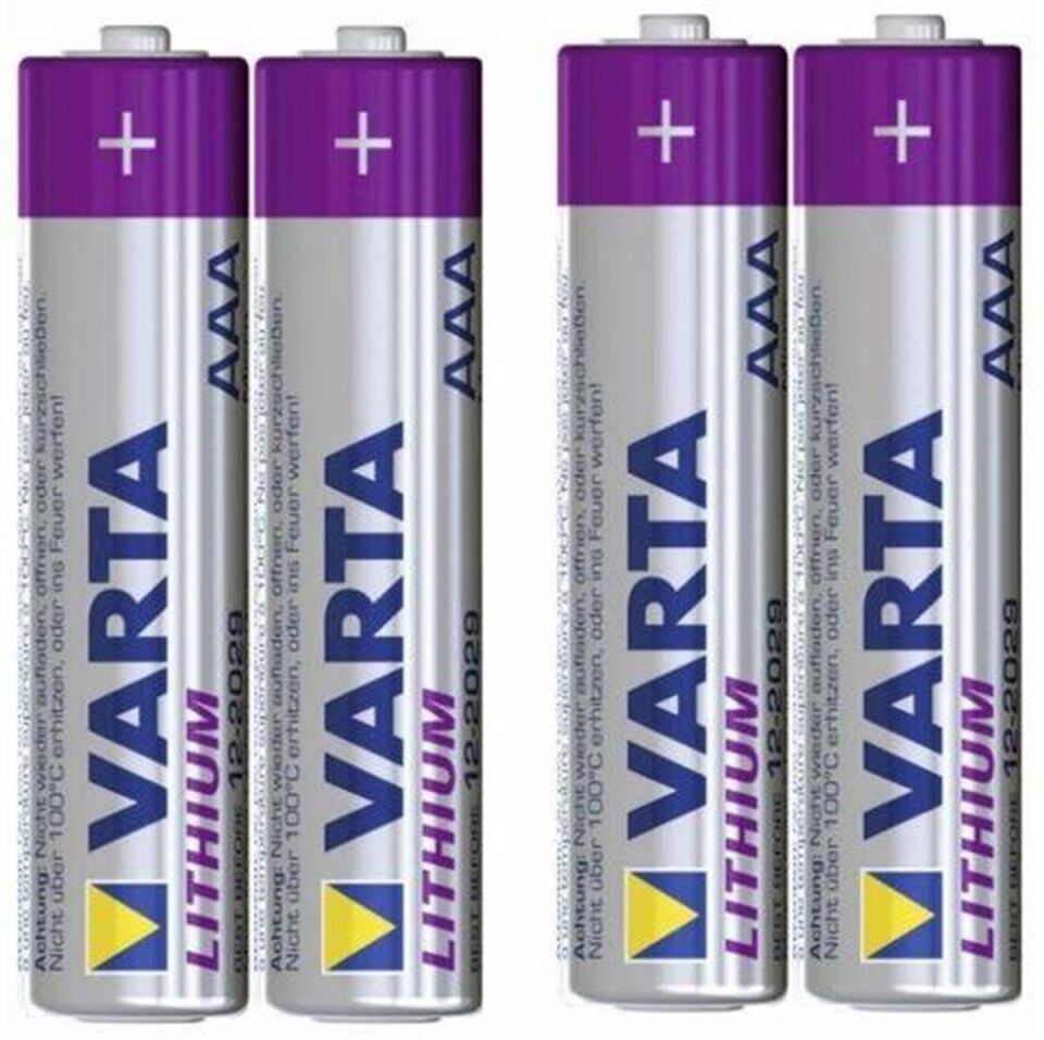 Varta AAA 1.5V Lithium 4’lü Paket Pil – (6103)