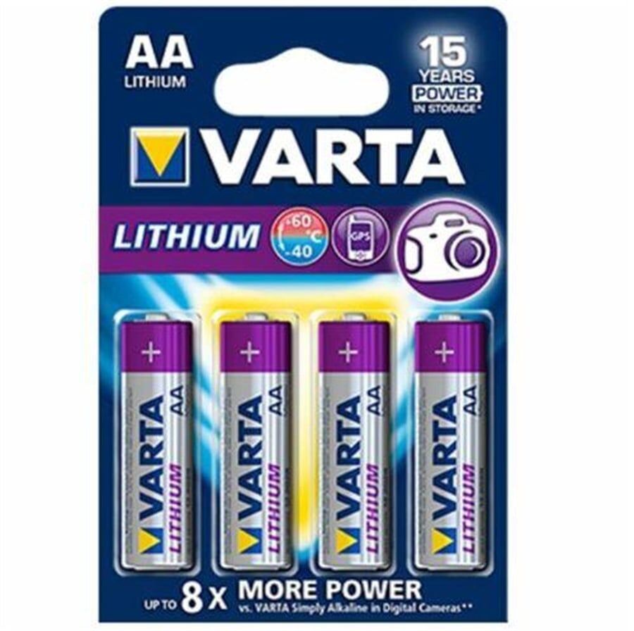 Varta AAA 1.5V Lithium 4’lü Paket Pil – (6106)