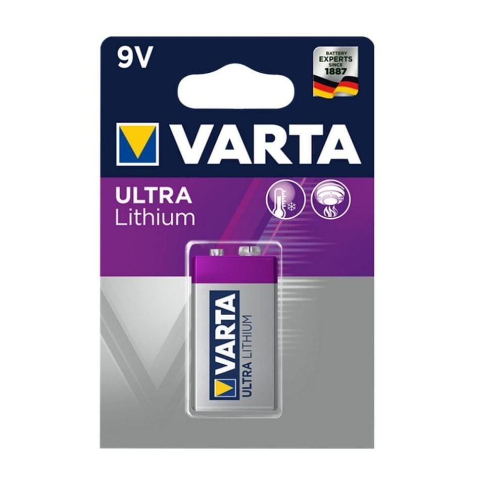 Varta 9V Lithium Tekli Paket Pil – Ultra (6122)