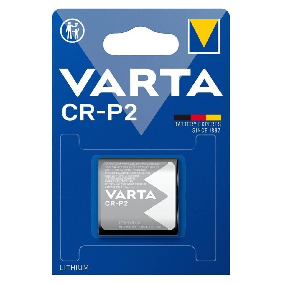 Varta CR-P2 6V Lithium Tekli Paket Pil – Professional (6204)