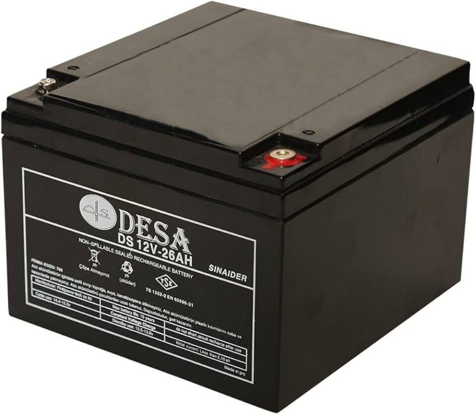 DESA DS12-26 12V 26 Ah Bakımsız Kuru Akü