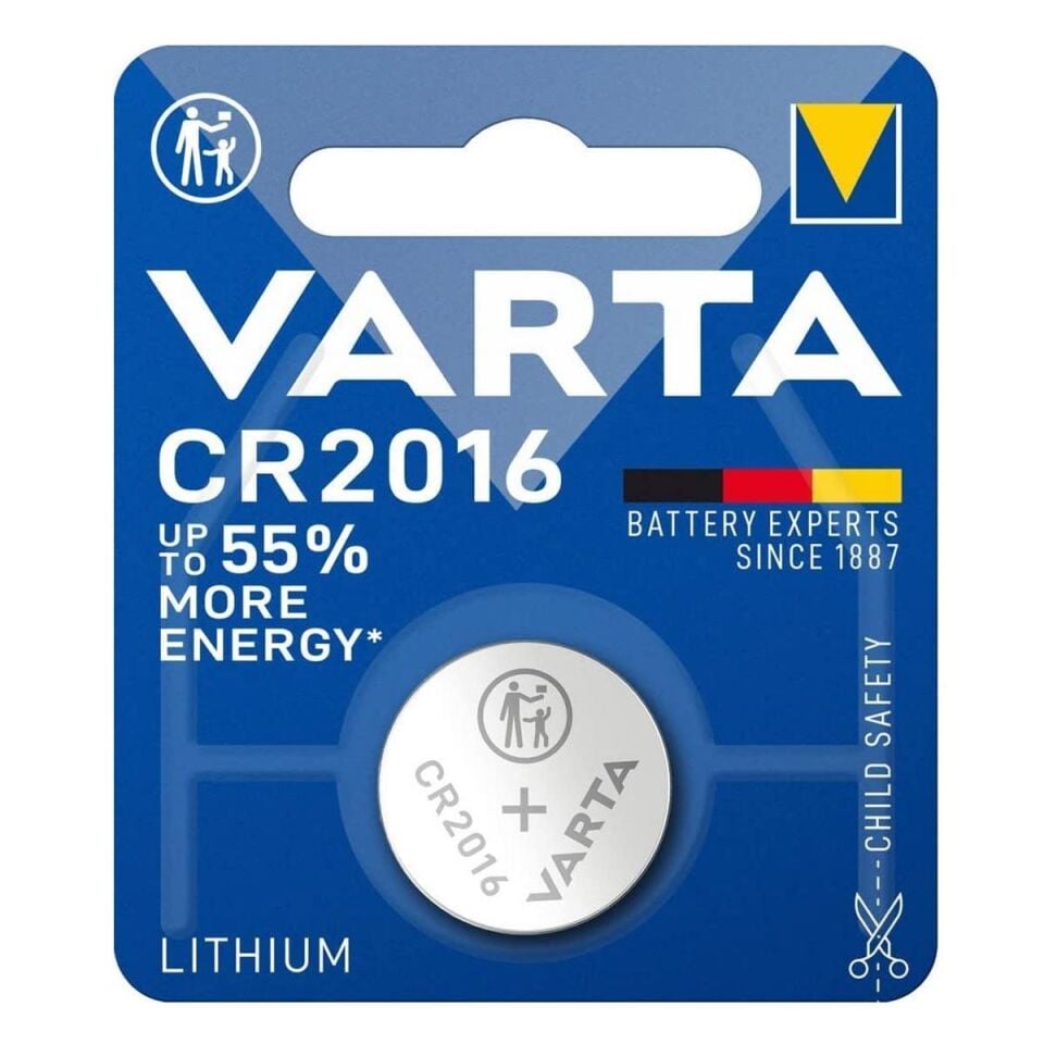 Varta CR2016 3V Lithium Tekli Paket Pil