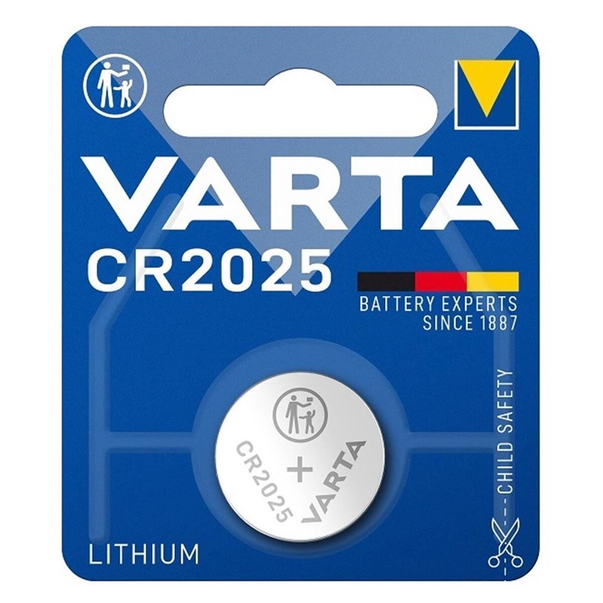 Varta CR2025 3V Lithium Tekli Paket Pil