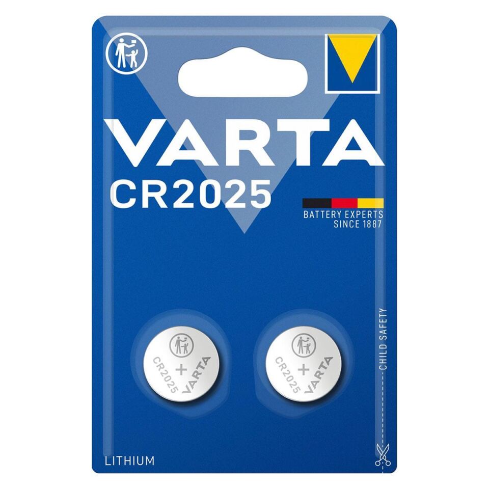 Varta CR2025 3V Lithium 2’li Paket Pil