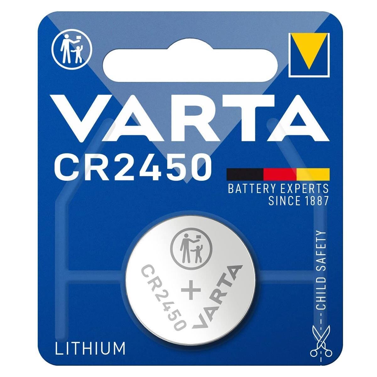 Varta CR2450 3V Lithium Tekli Paket Pil