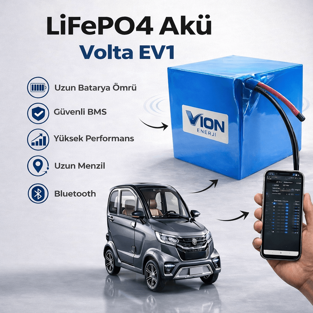 Volta Ev1 LiFePO4 Batarya 72V 60Ah