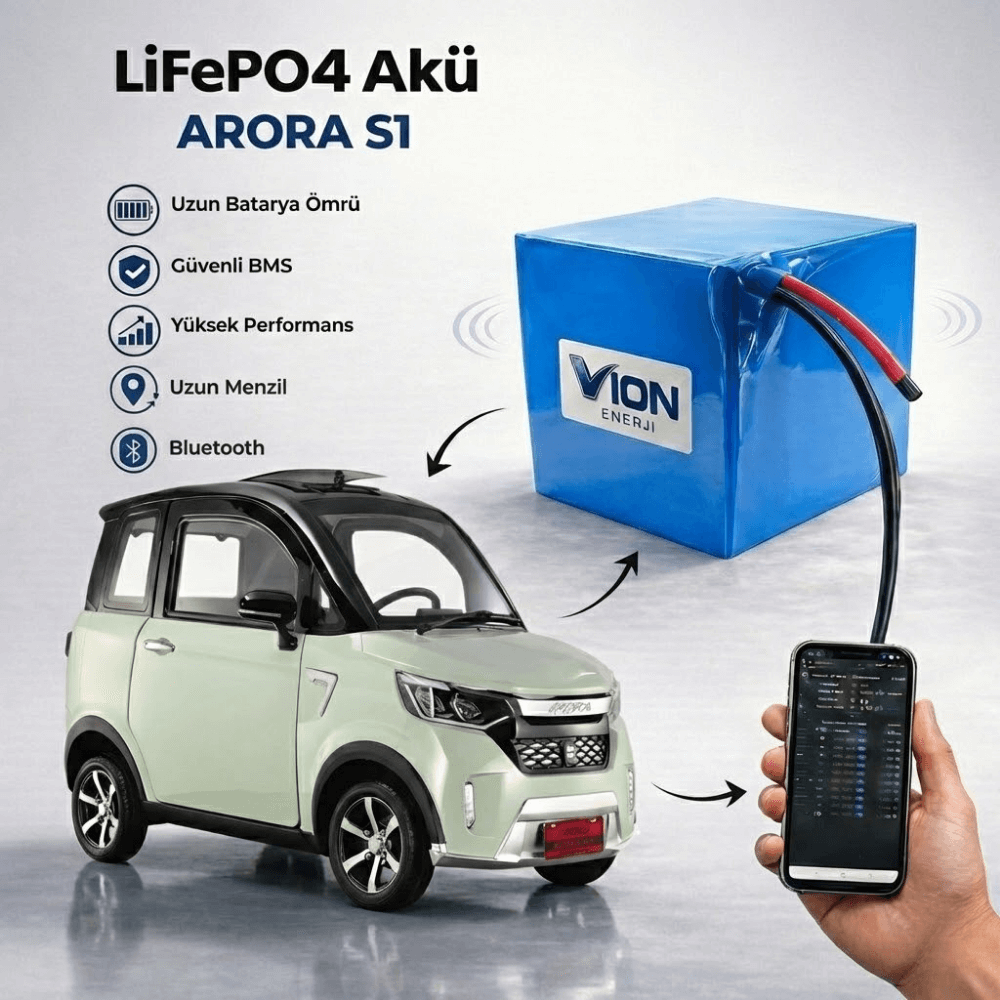 ARORA S1 LiFePO4 Batarya 72V 60Ah