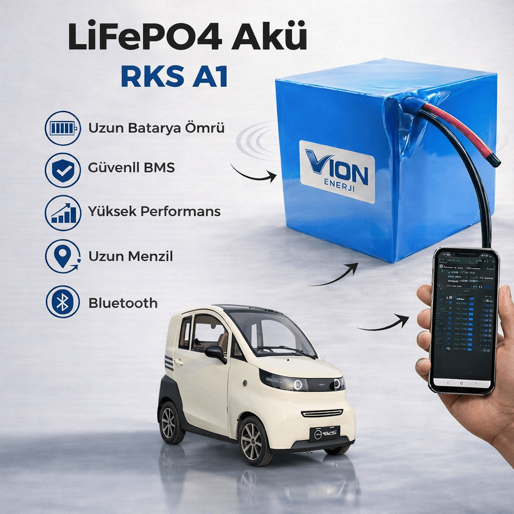 RKS A1 LiFePO4 Batarya 72V 60Ah