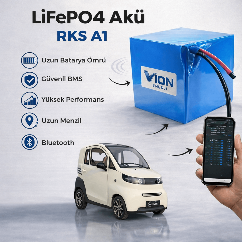 RKS A1 LiFePO4 Batarya 72V 60Ah