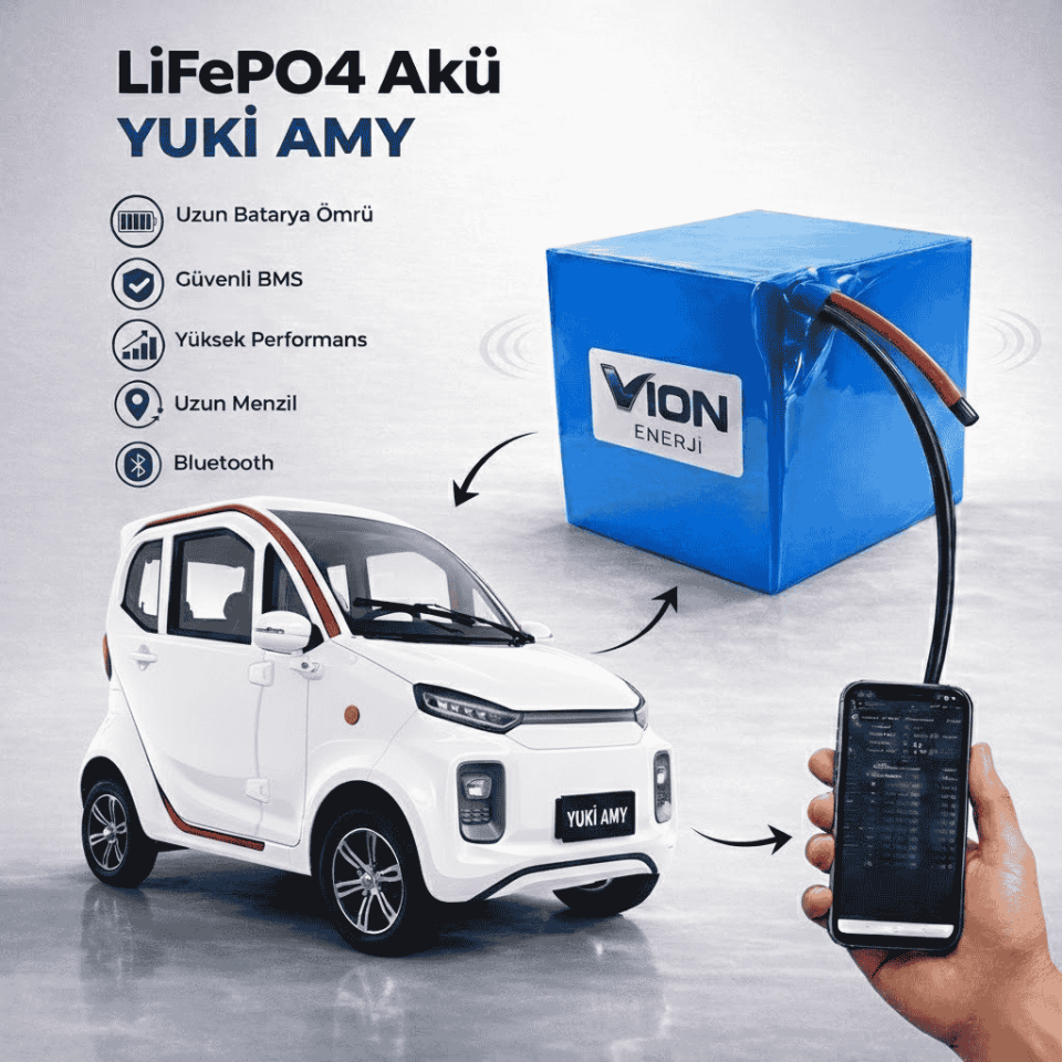 YUKİ AMY LiFePO4 Batarya 72V 60Ah