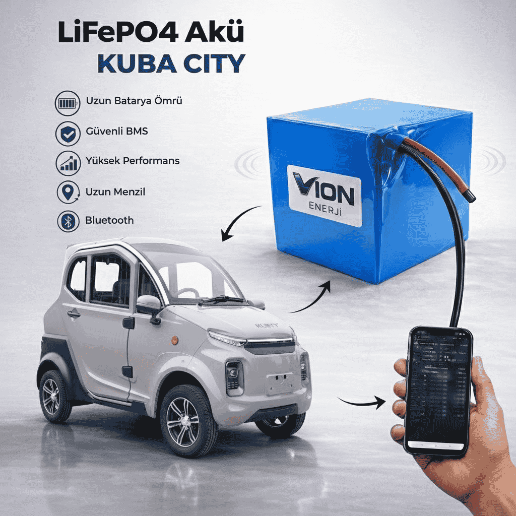 KUBA CITY LiFePO4 Batarya 72V 60Ah