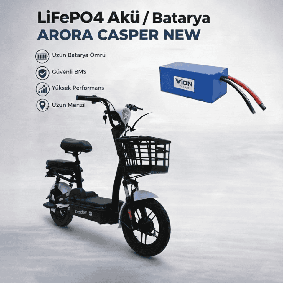 ARORA CASPER NEW LiFePO4 Batarya 48V 18Ah