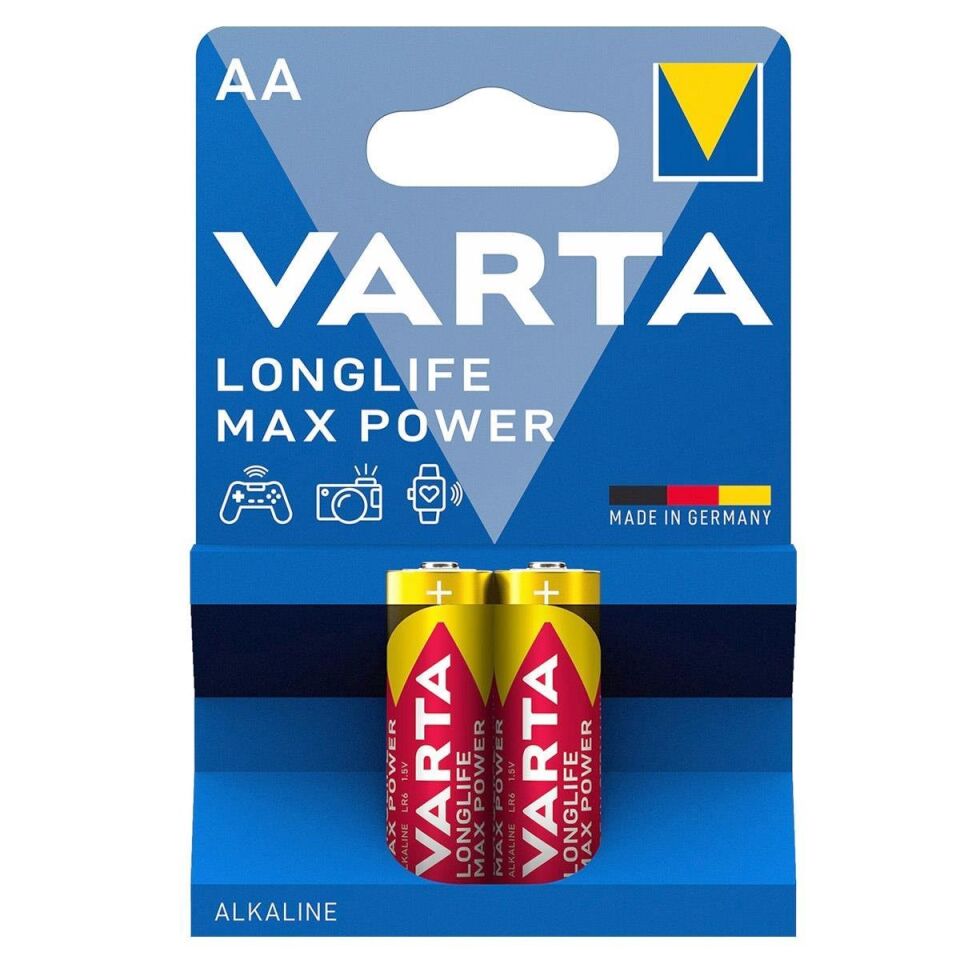 Varta AA 1.5V Alkalin 2’li Paket Pil – Longlife Max Power (4706)