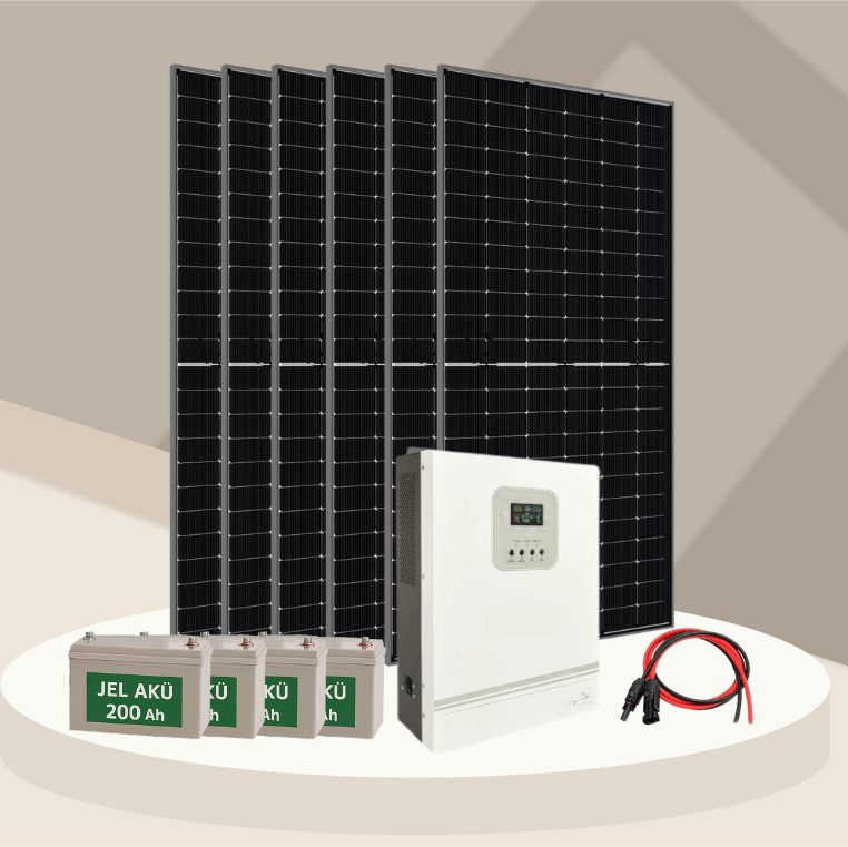 6.2 KW Jel Akülü Solar Paket - 1