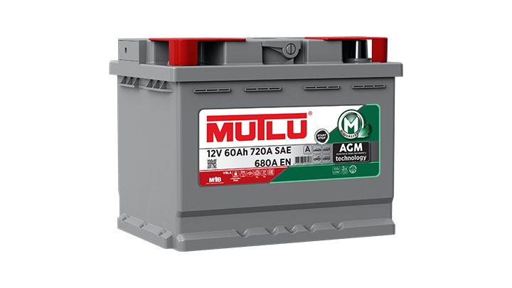Mutlu Akü 12V 60 Ah 680A EN AGM (Start-Stop)