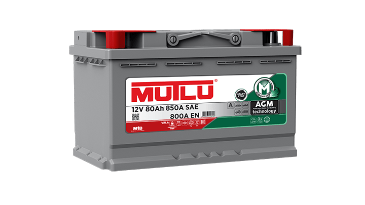 Mutlu Akü 12V 80 Ah 800A EN AGM (Start-Stop)