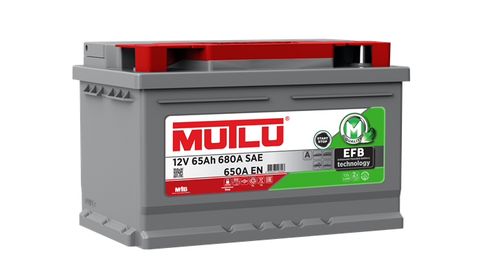 Mutlu Akü 12V 65 Ah 650A EN EFB (Start-Stop)