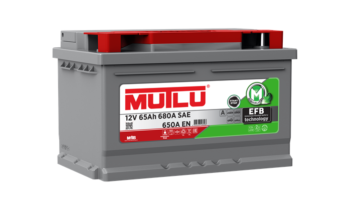 Mutlu Akü 12V 65 Ah 650A EN EFB (Start-Stop)