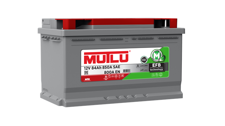 Mutlu Akü 12V 84 Ah 800A EN EFB (Start-Stop)